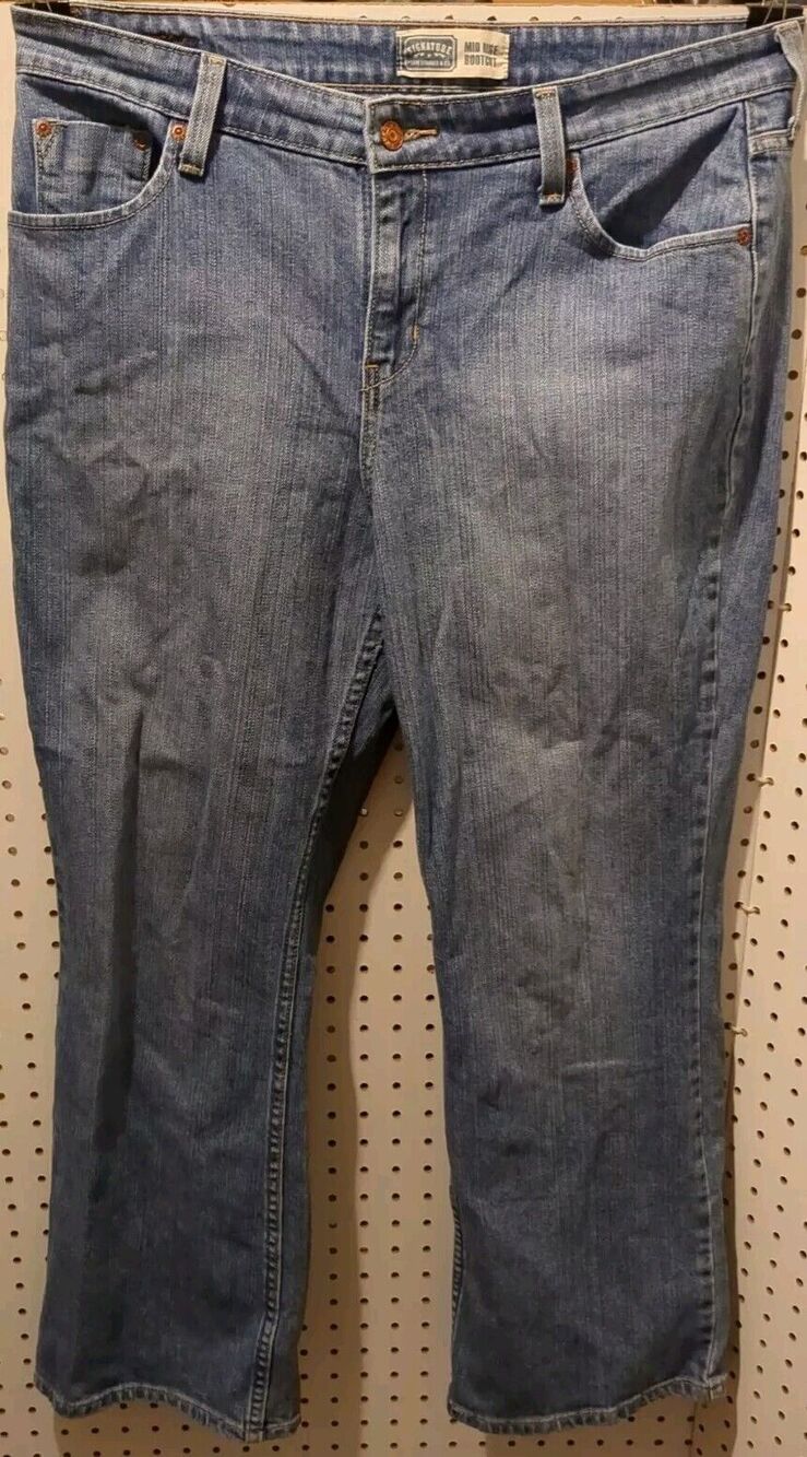 Levi Strauss Mid Rise Bootcut Misses 14 Short Denim Jeans